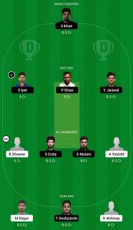 HIM vs MUM Dream11 Prediction Team, Final, Head to Head League